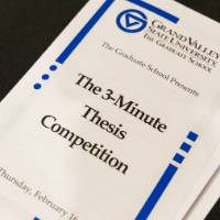 Photo of 3-Minute Thesis Competition Program.